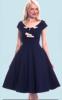 Stop Staring Navy 2-toned Dress