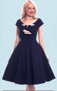 Stop Staring Navy 2-toned Dress